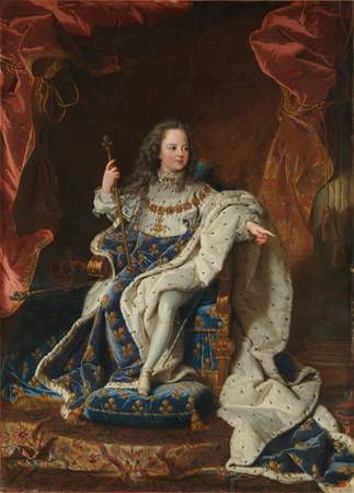Louis XV  King of France  ca. 1715   Hyacinthe Rigaud   1659-1743  Musee National du Chateau et des Trianons  Versailles